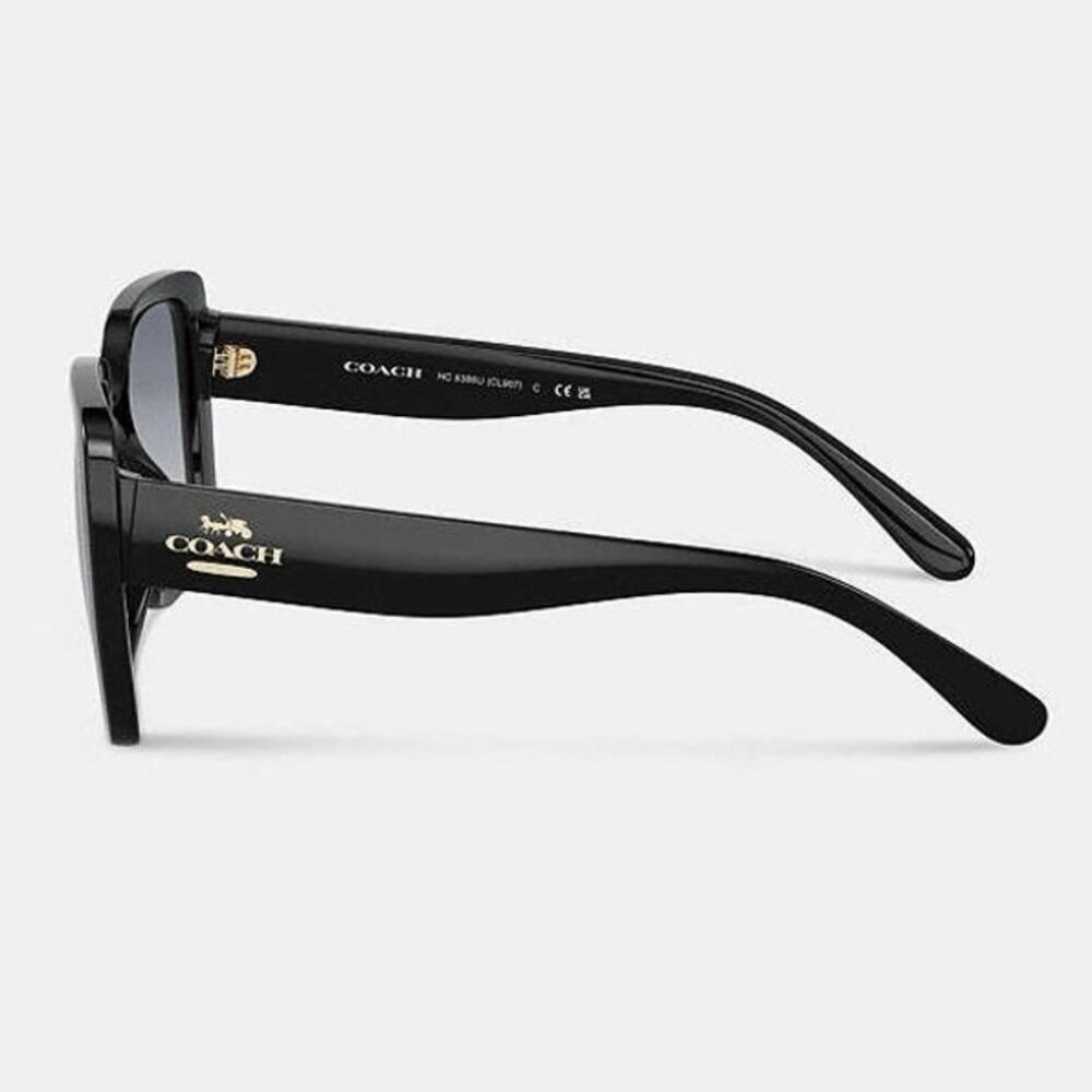 Coach Oversized Square Sunglasses Black Gradient Lenses CL907 NEW w/ Case!! - Picture 3 of 16